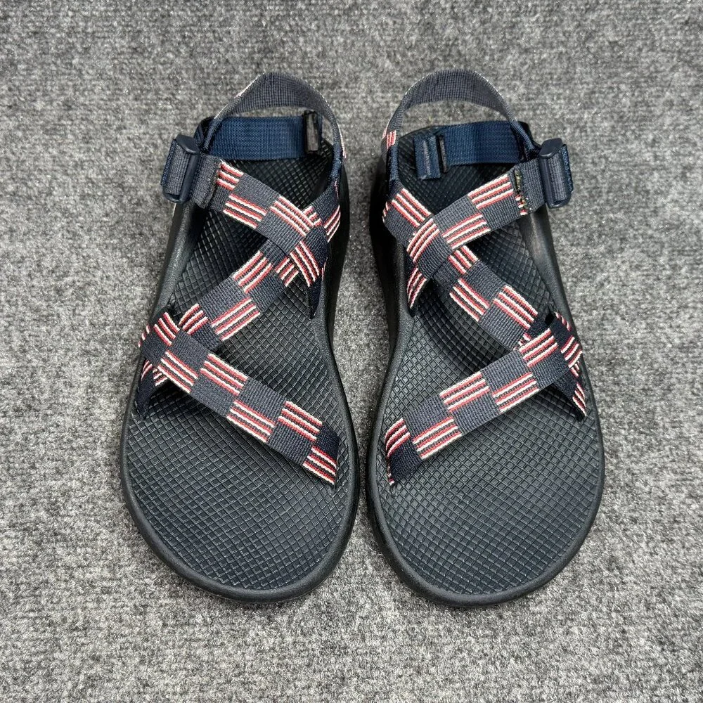 Chaco Z/1 Classic Sandals Men's‎ 11 Blue Red White Flag Athletic Outdoor Hiking